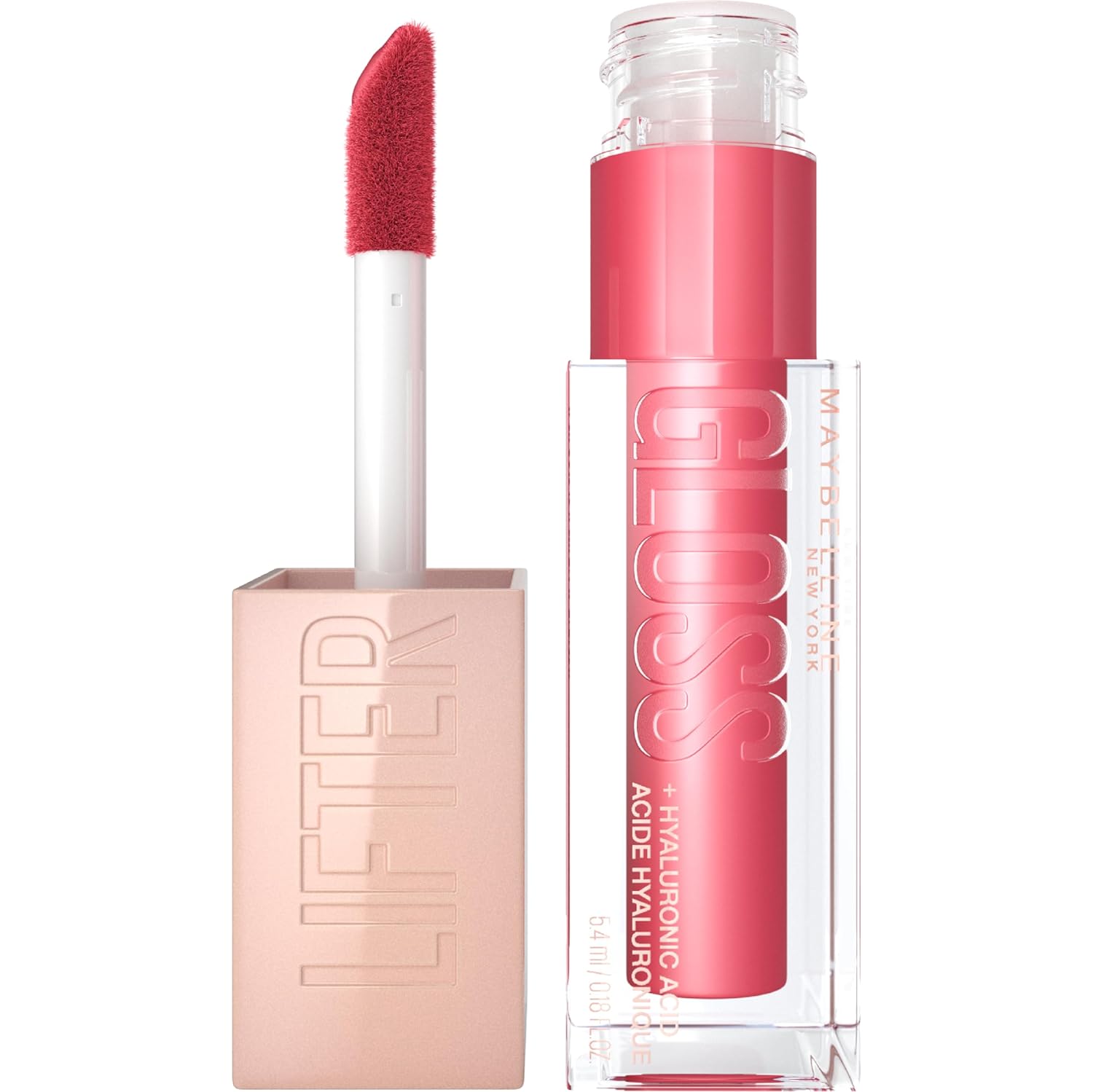 Maybelline New York Lifter Gloss – Tinted Lip Gloss with Hyaluronic Acid & Long-Lasting Shine - 5.4ml