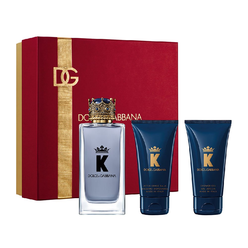 DOLCE & GABBANA K (M) SET EDT 100ML + After Shave Balm 50ML + Shower Gel 50ML