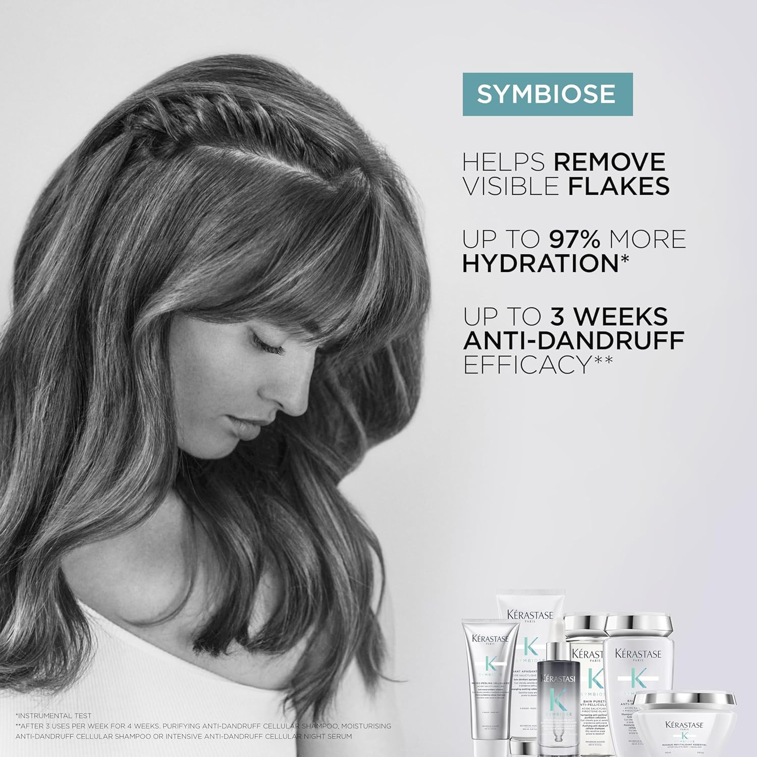 Kérastase Symbiose Bain Crème Anti-Pelliculaire Apaisant pour Cuir Chevelu Sensible et Gras - 250ml