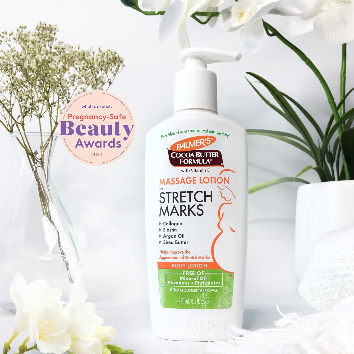Palmer's Lait de Massage contre les Vergetures au Beurre de Cacao - 250 ml