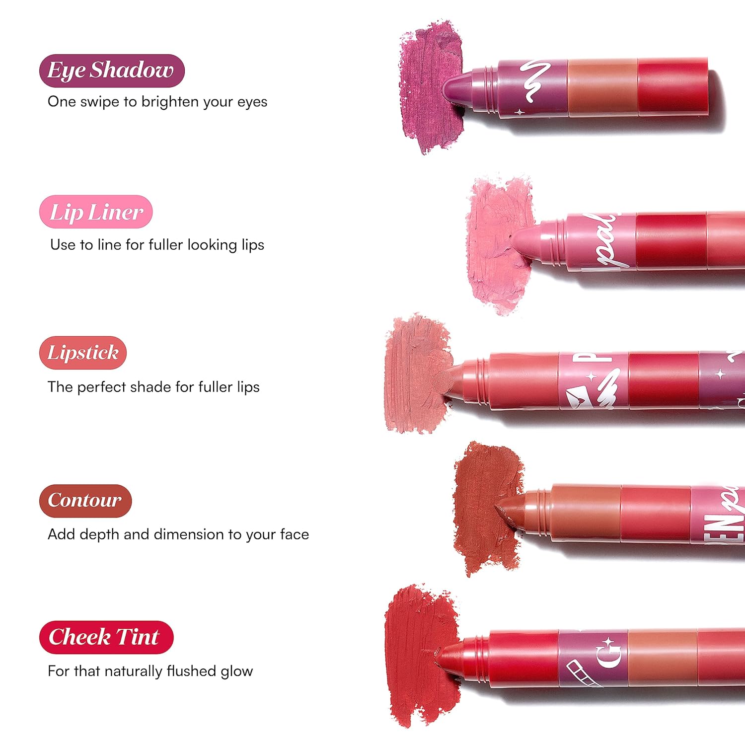 Rouge à lèvres empilable 5-en-1 Gush Beauty Pen Pal
