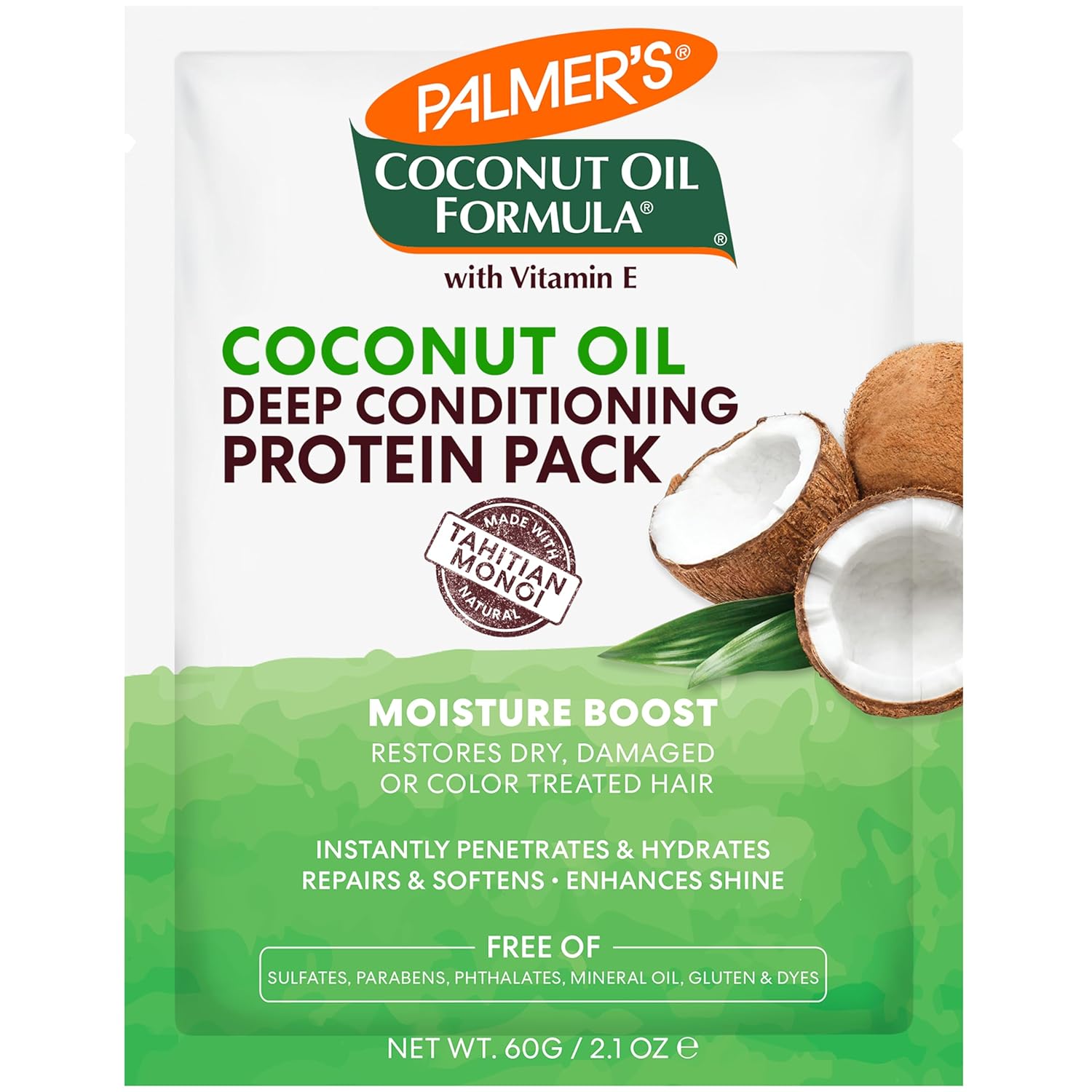 Palmer's Coconut Oil Formula Moisture Boost Protein Pack - 60gm