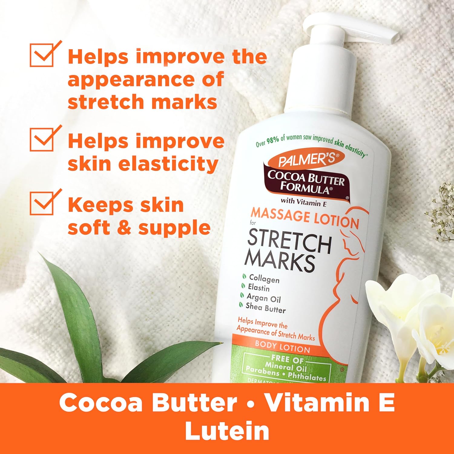 Palmer's Lait de Massage contre les Vergetures au Beurre de Cacao - 250 ml