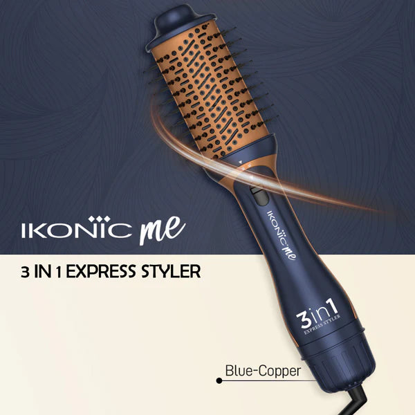 Ikonic Me 3 In 1 Express Styler – Blue Copper