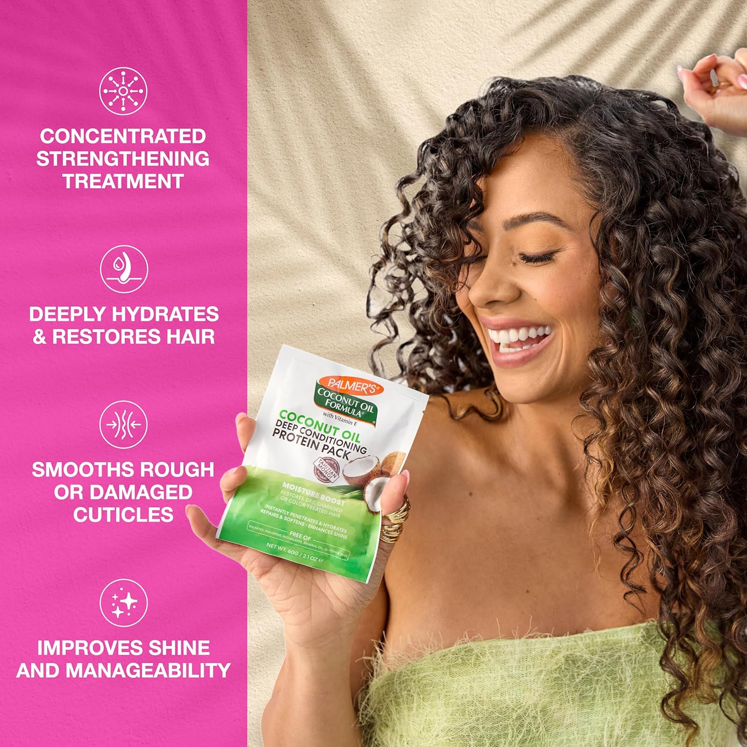 Palmer's Coconut Oil Formula Moisture Boost Protein Pack - 60gm