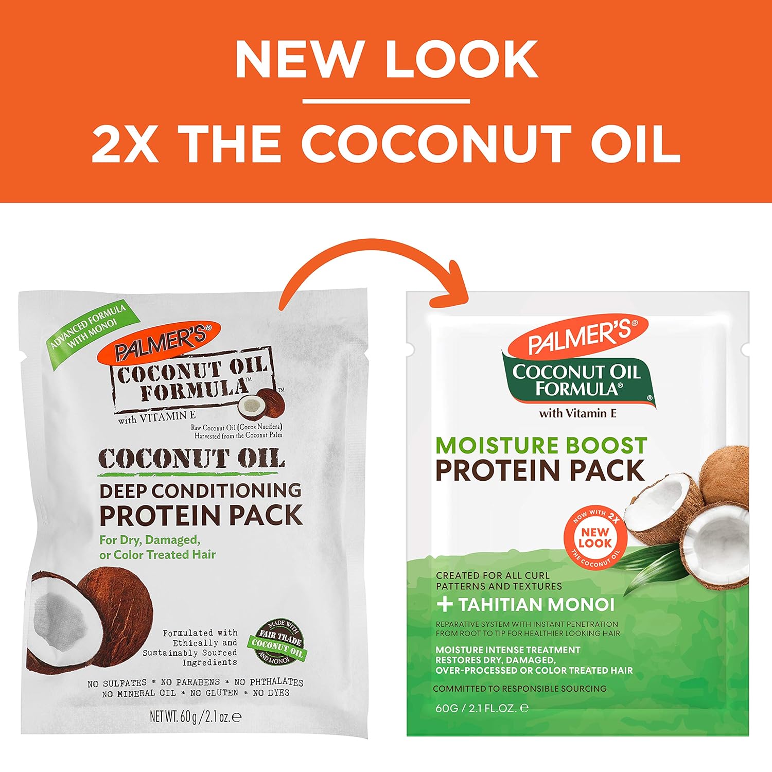Palmer's Coconut Oil Formula Moisture Boost Protein Pack - 60gm