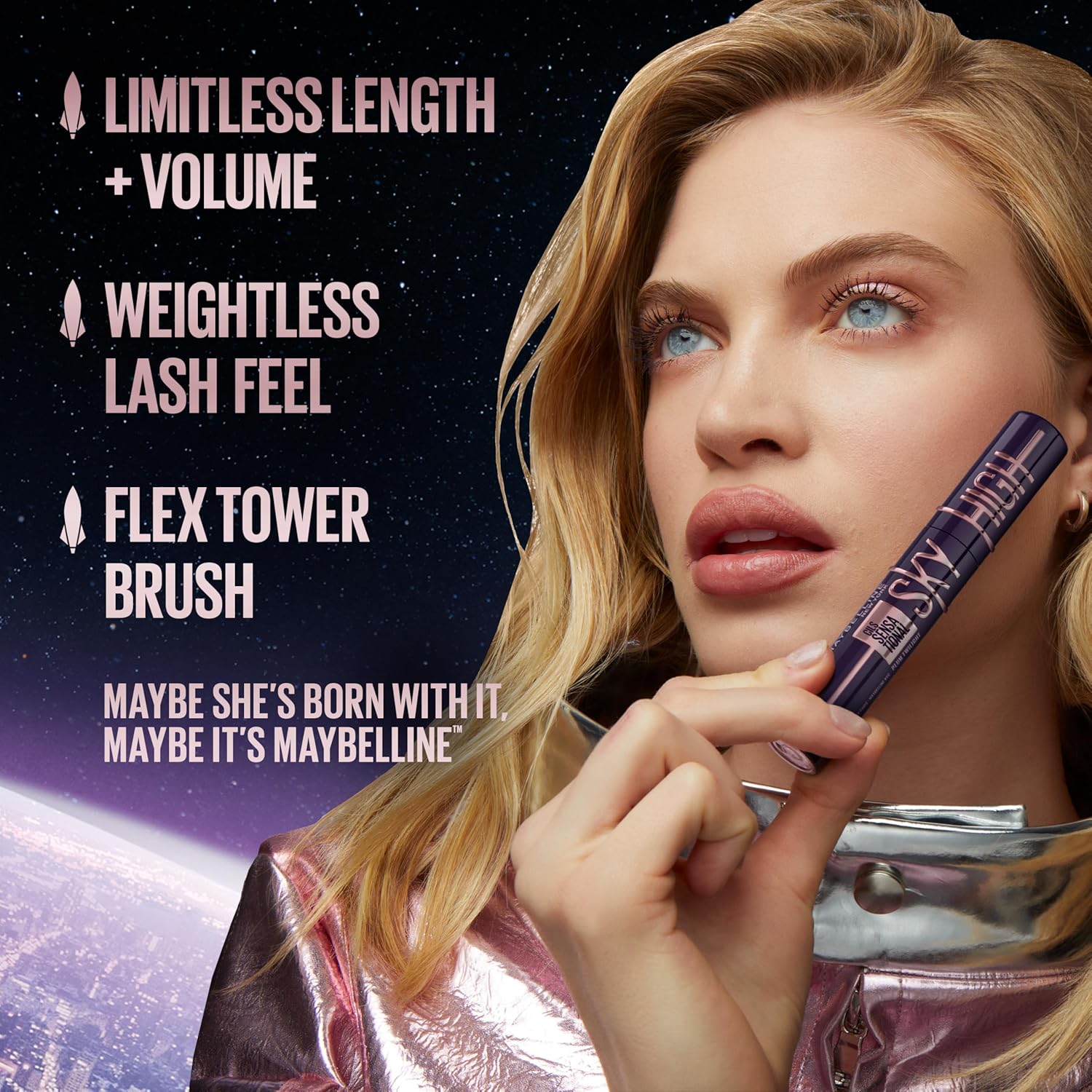 Maybelline New York Mascara Lash Sensational Sky High – Très Noir - 6ml