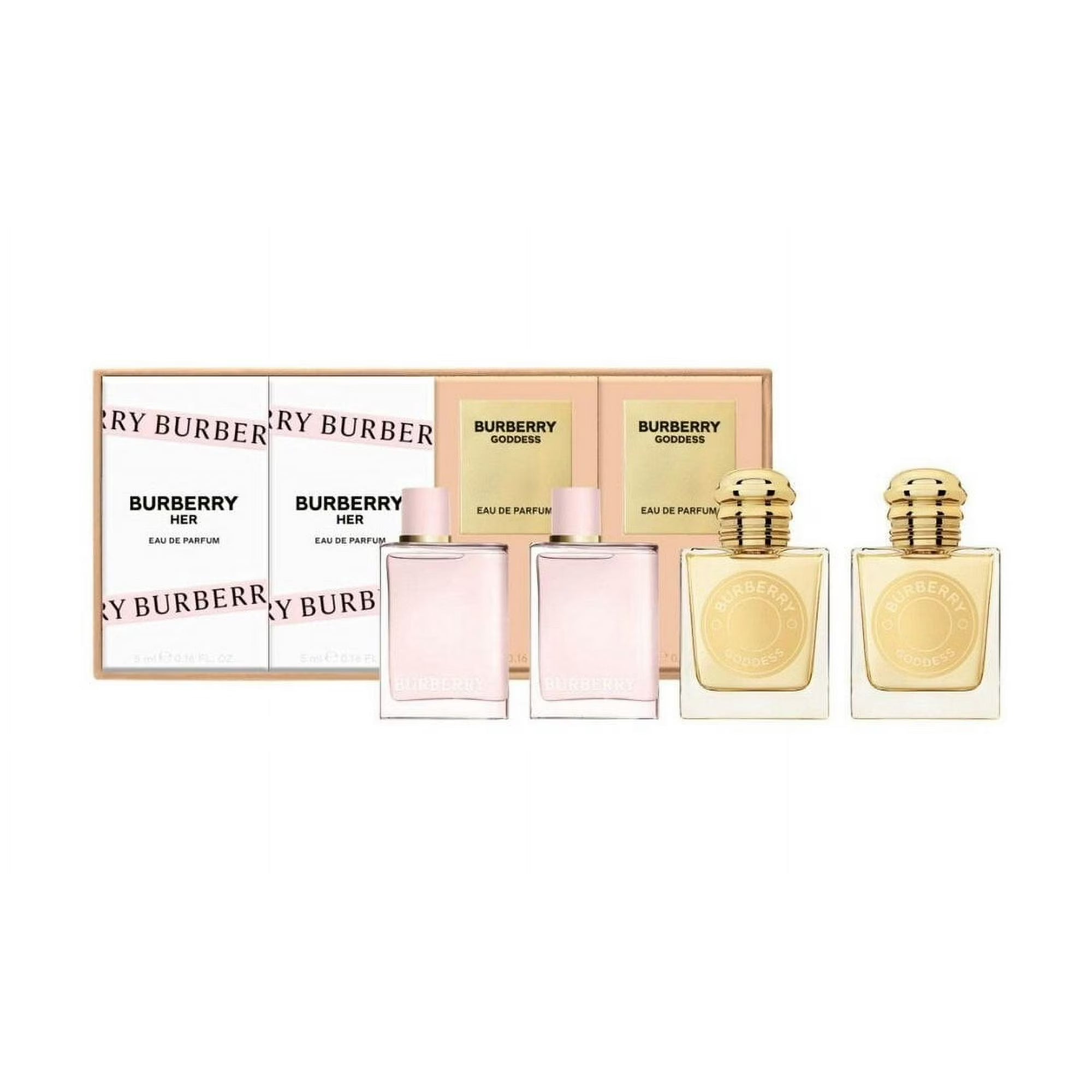 Burberry Goddess For Women Eau de Parfum 2 X 5ml + Her Eau de Parfum 2 X 5ml