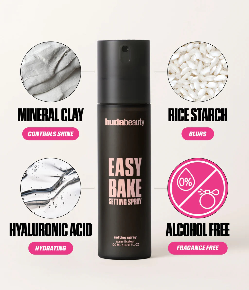 Huda Beauty Fixateur de Maquillage Easy Bake – 100ml