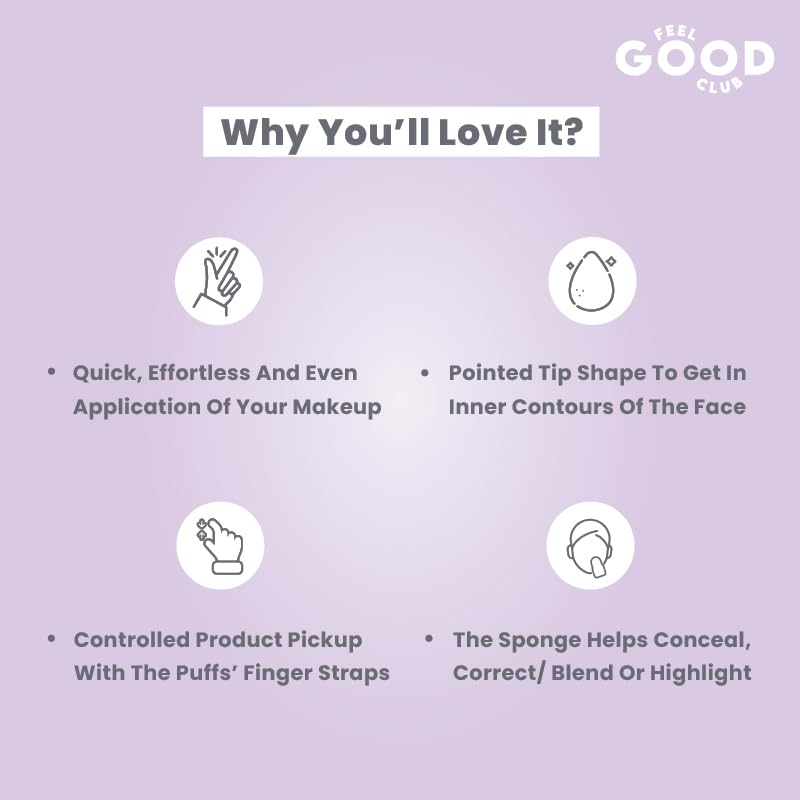 Éponge à maquillage Feel Good Club Blend and Bake Essentials - 2 pièces