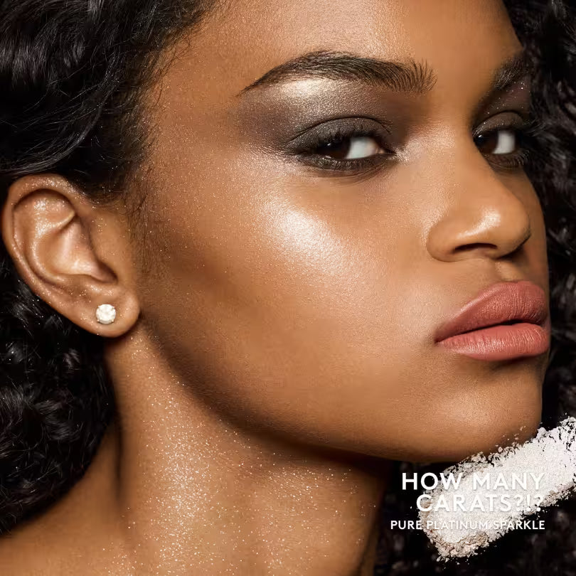 Fenty Beauty diamond bomb all over diamond veil how many carats look.
