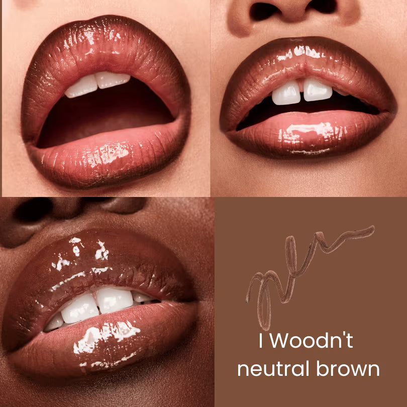 Fenty Beauty Trace'd Out Pencil Lip Liner I Woodn't  neutral brown shade look