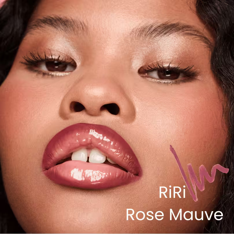 Fenty Beauty Trace'd Out Pencil Lip Liner RiRi Rose Mauve shade look