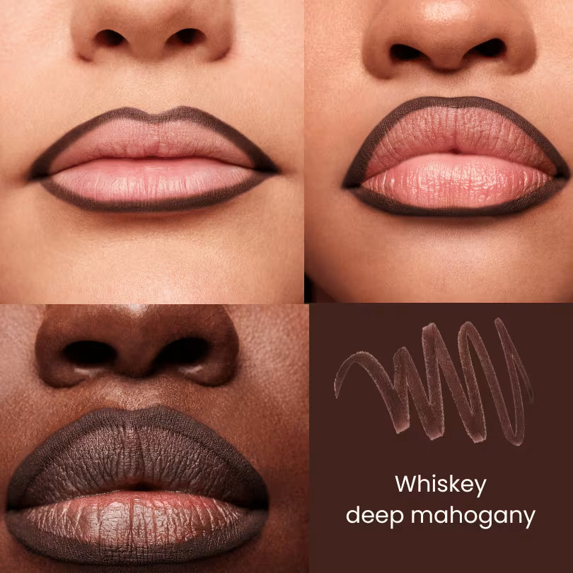 Fenty Beauty Trace'd Out Pencil Lip Liner Whiskey deep mahogany look