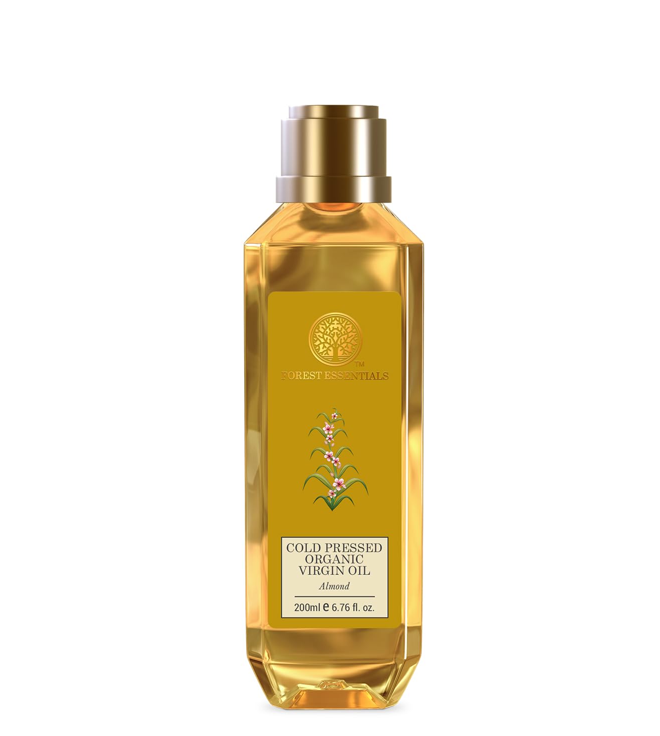 Huile d'Amande Vierge Bio Pressée à Froid Forest Essentials - 200ml