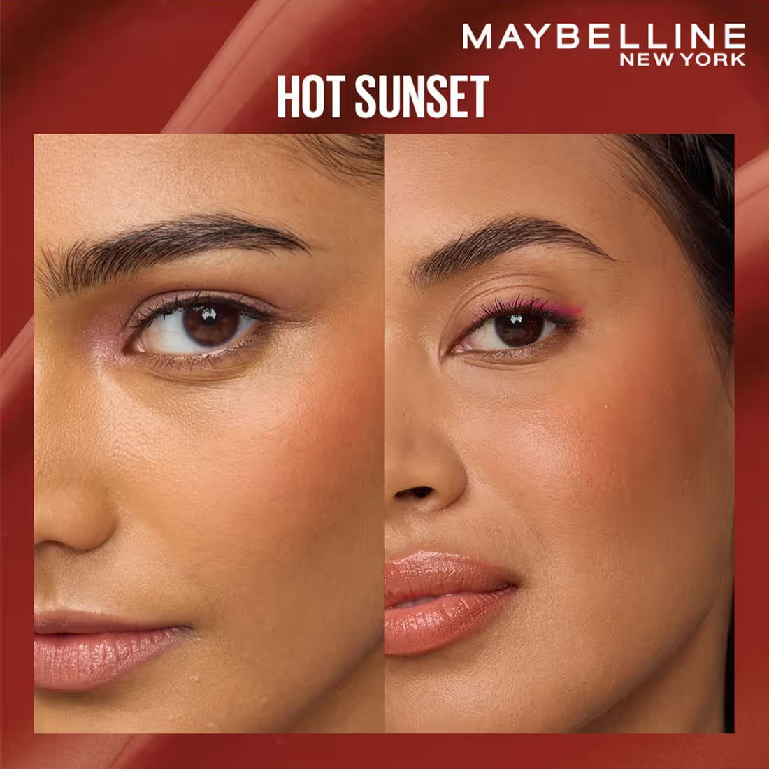 Maybelline New York Sunkisser Hazy Matte Blush – Lightweight Liquid Blush - Hot Sunset