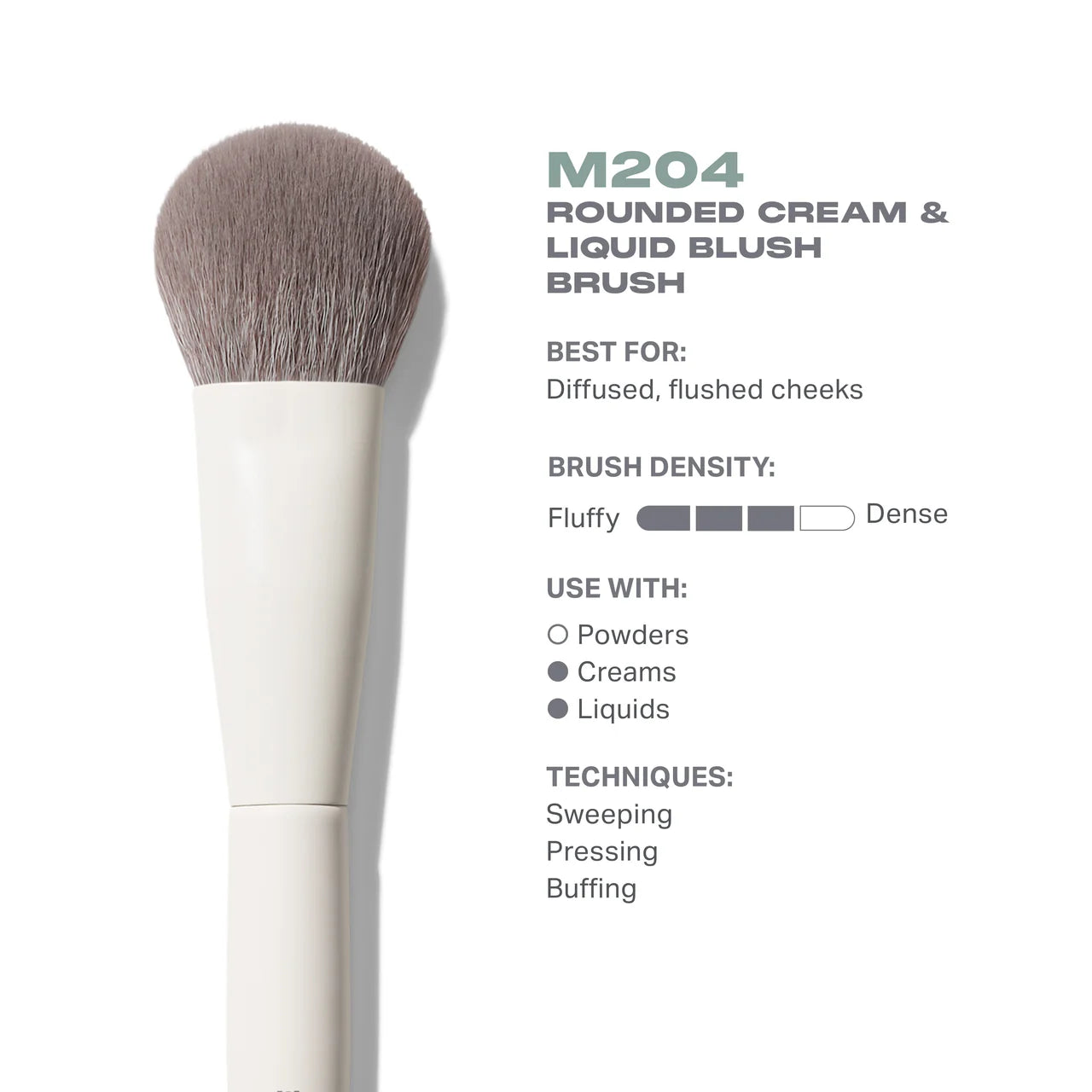 MORPHE M204 Pinceau Blush Crème et Liquide Arrondi