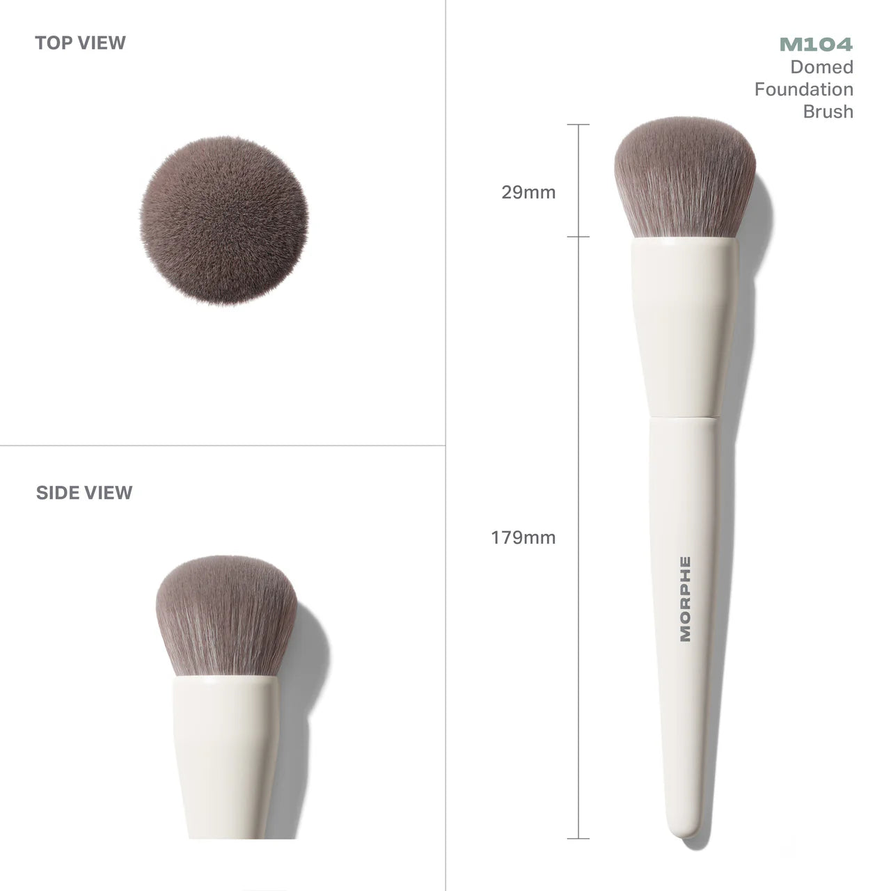 MORPHE M104 Pinceau Fond de Teint Bombé