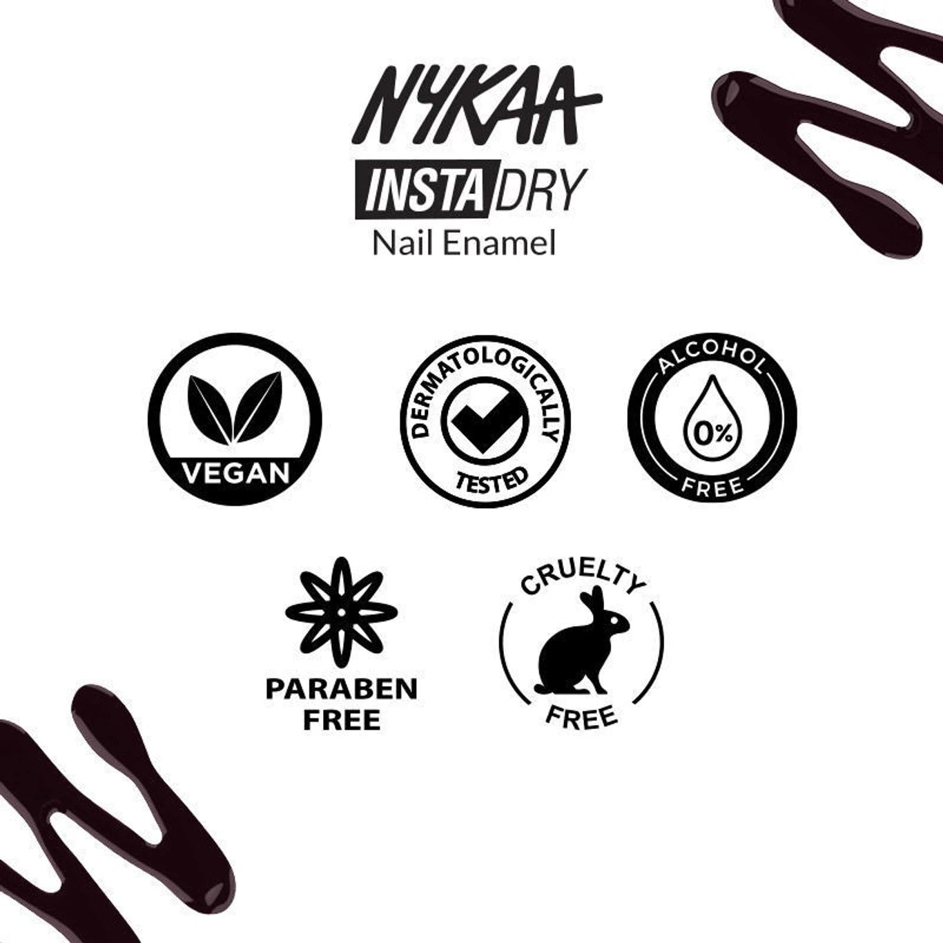 Nykaa Insta Dry Fast Drying Nail Polish - 9ml
