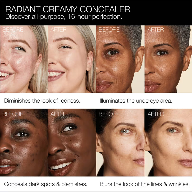 NARS Radiant Creamy Concealer Coverage Results
