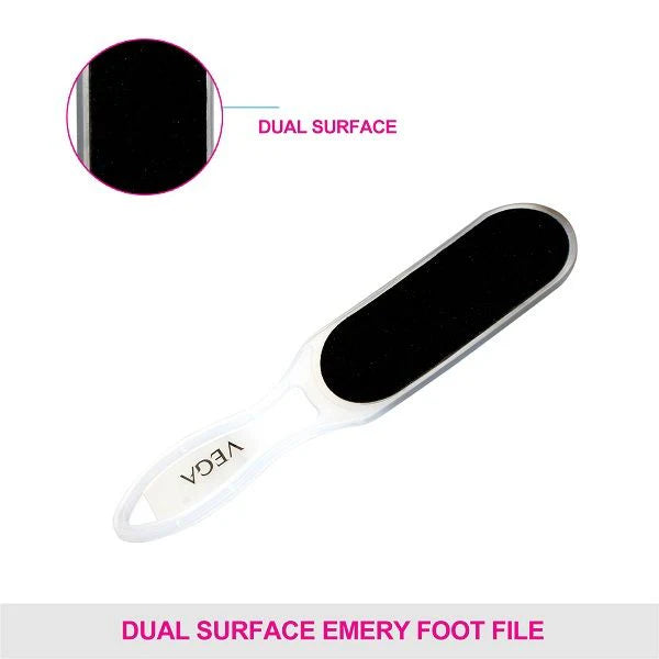 Râpe professionnelle double face Vega PD-12 pour pieds lisses
