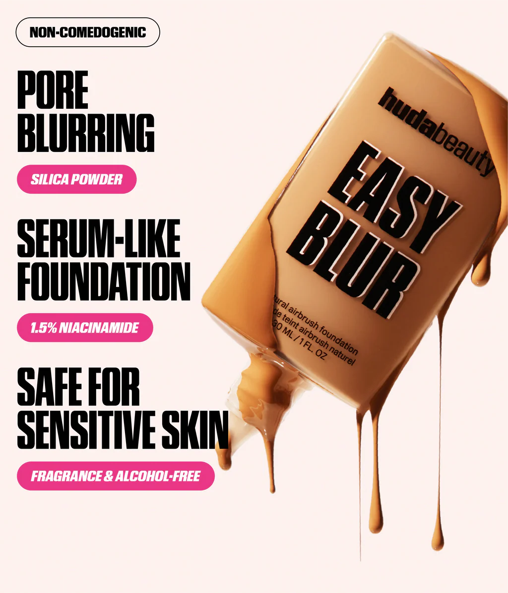 Fond de Teint Naturel Airbrush Facile à Estomper Huda Beauty - 30ml