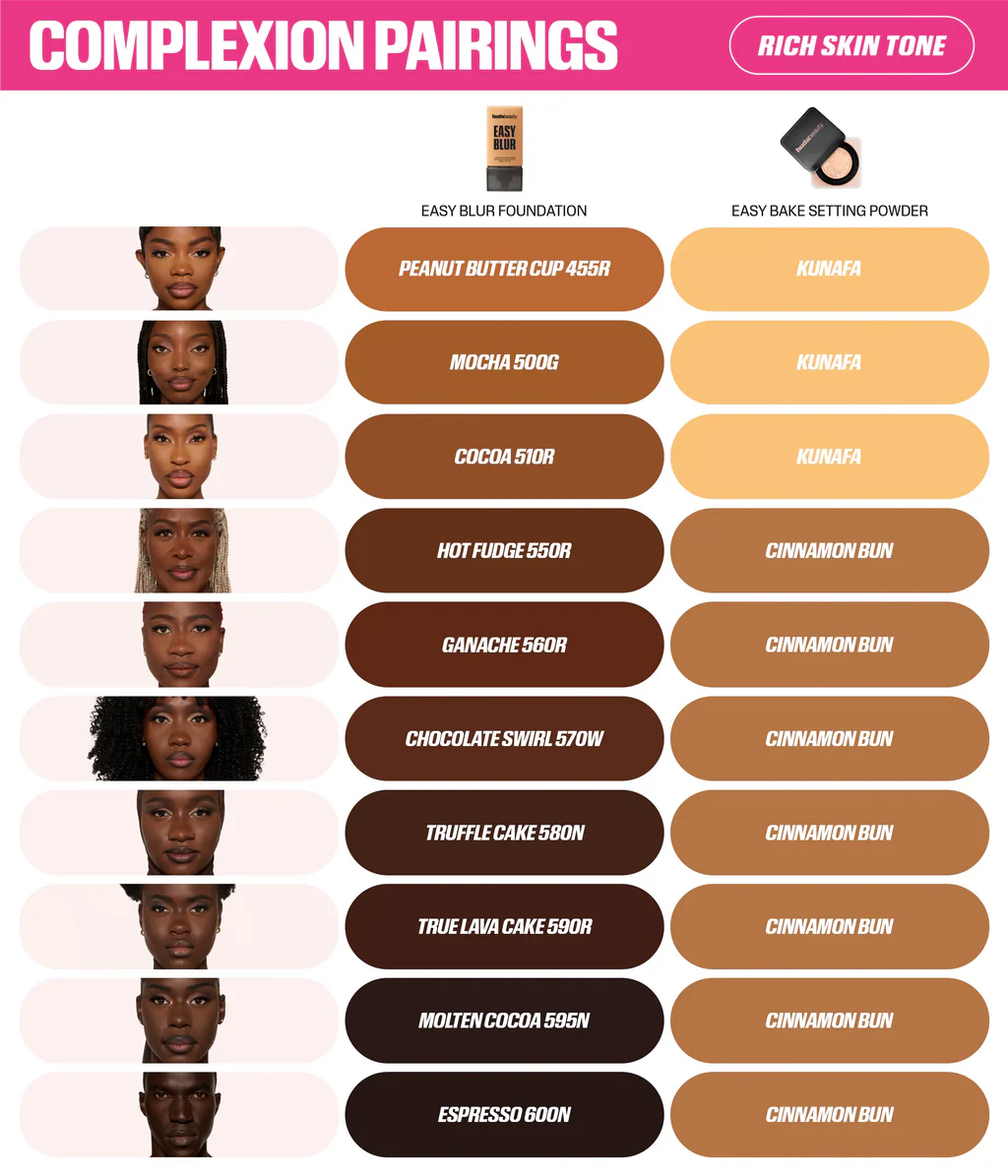 Fond de Teint Naturel Airbrush Facile à Estomper Huda Beauty - 30ml