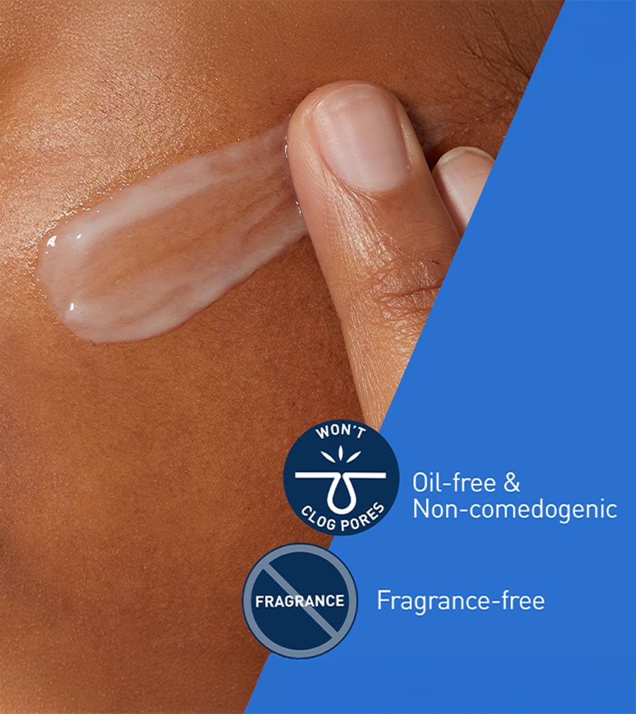 CeraVe PM Crème hydratante visage – Crème de nuit ultra-légère
