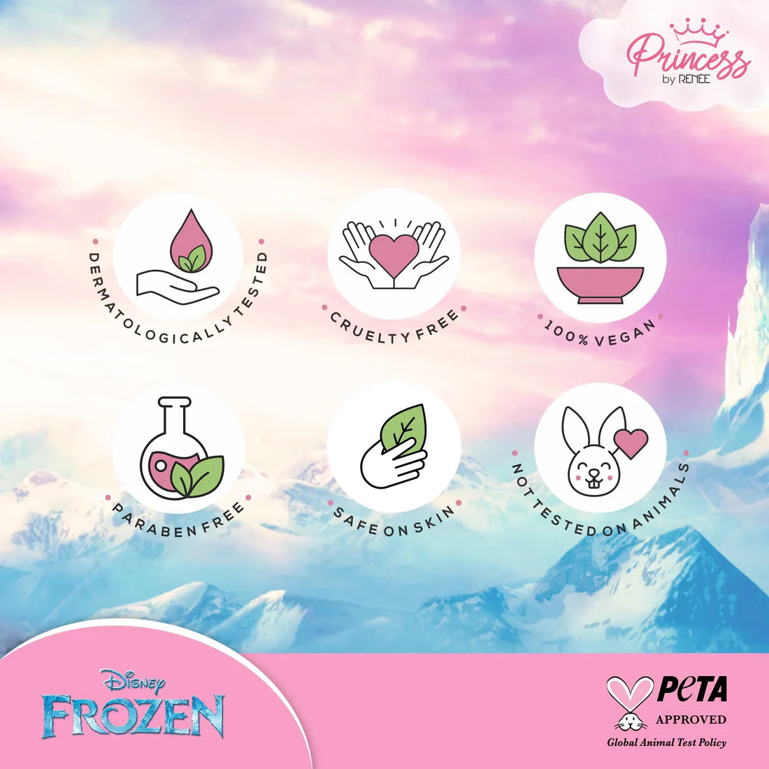 Renee Cosmetics Disney Frozen Princess By Renee Magical Moments Gift Set - Pack Of 3