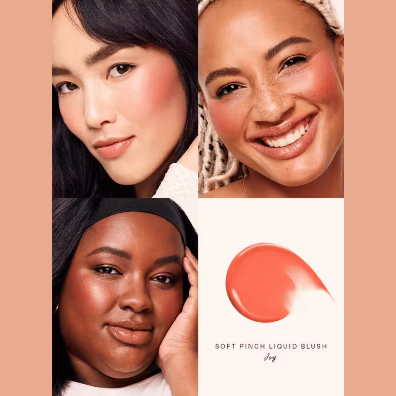 Rare Beauty Soft Pinch Liquid Blush Joy Shade looks