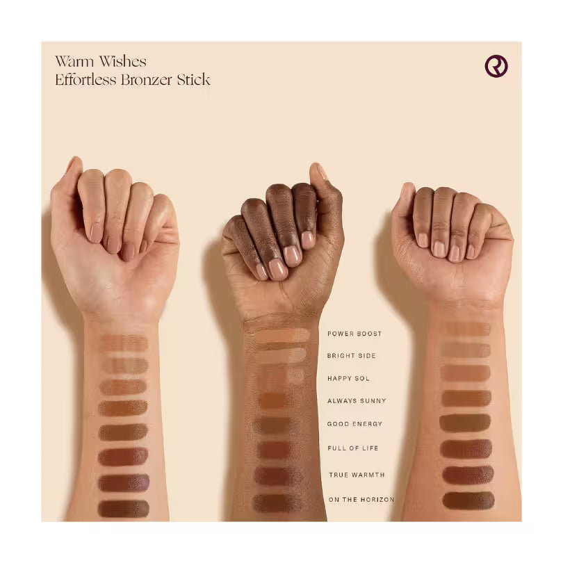Rare Beauty Warm Wishes Effortless Bronzer Stick shades guide