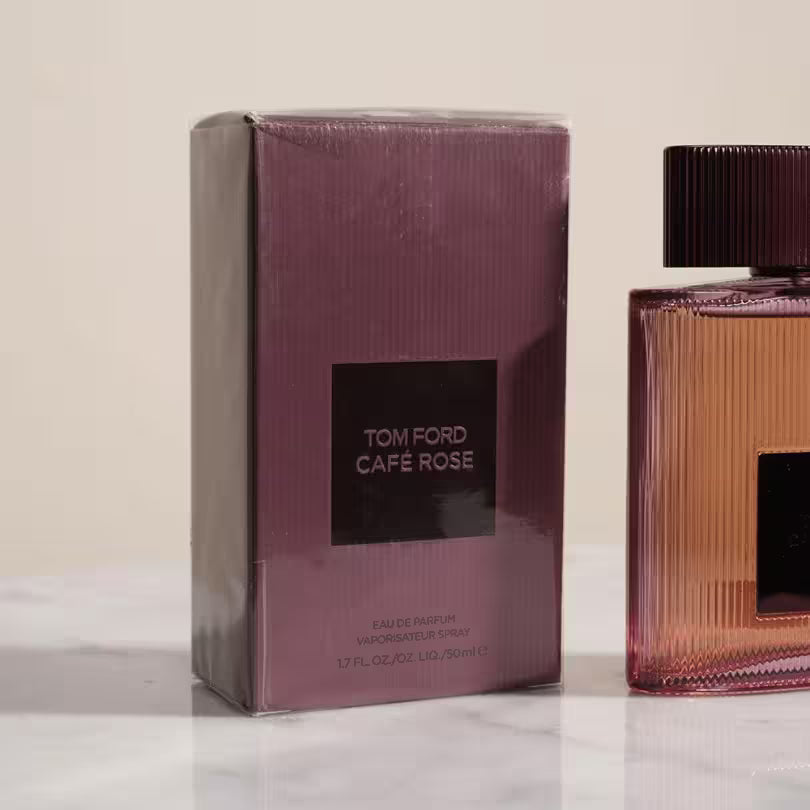 Tom Ford Café Rose 2023 bottle with retail packaging