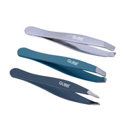 GUBB Trio Mini Pince à épiler – Inclinée, Plate et Pointue