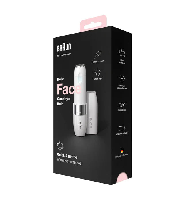 Braun Face Mini Épilateur FS1000 – Épilateur facial électrique portable pour femmes