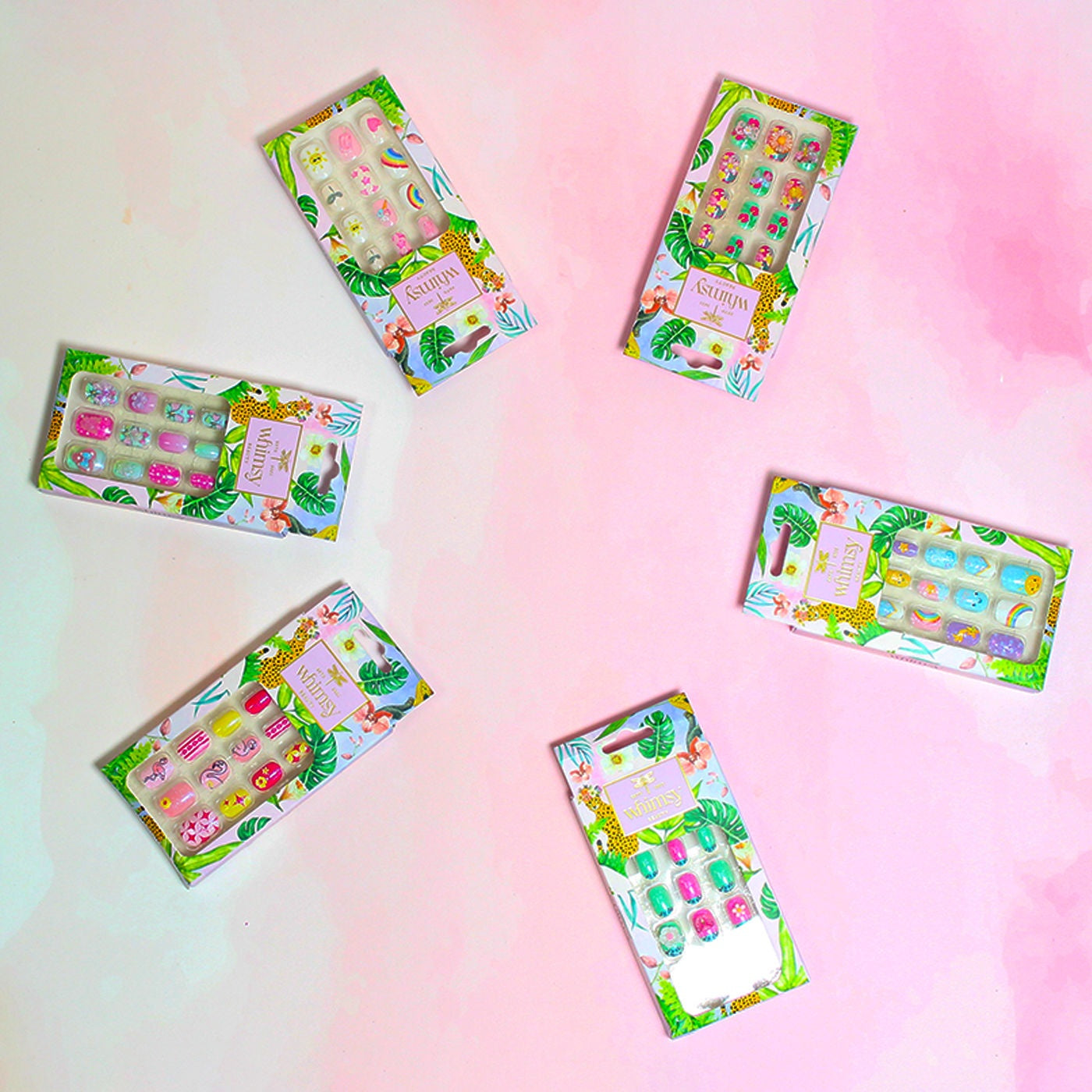 Whimsy Beauty Safe Quick Fix Ongles à presser légers Cœur et Hibiscus - 50g