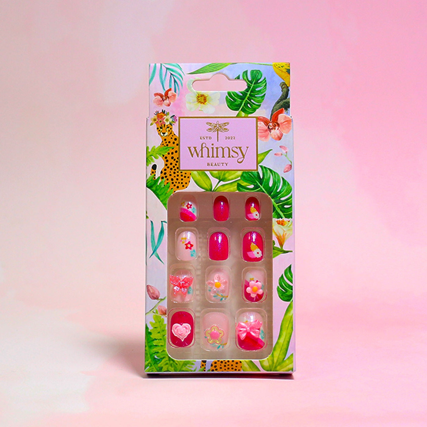 Whimsy Beauty Safe Quick Fix Ongles à presser légers Cœur et Hibiscus - 50g