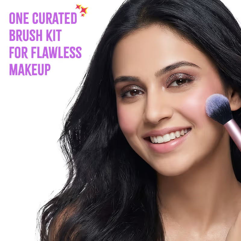 Nykaa Outils & Accessoires Kit Essentiel Pinceaux & Éponges de Maquillage – 7 Pièces