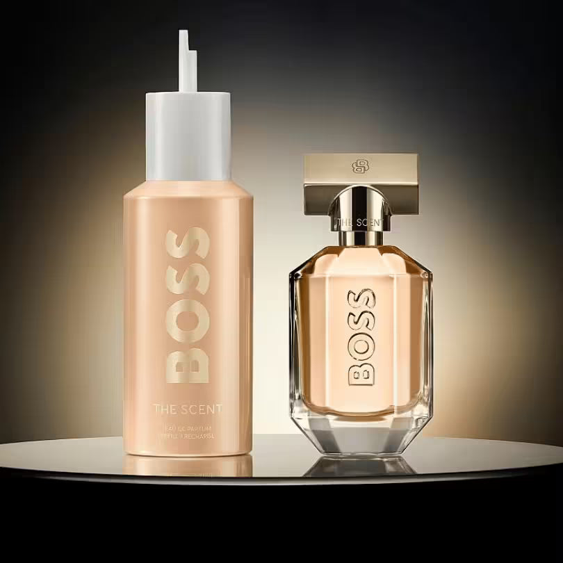 HUGO BOSS The Scent For Her refillable perfume bottle design