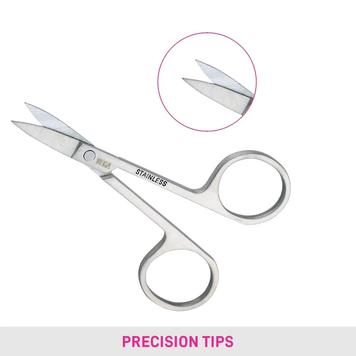 VEGA Cuticle Scissors CS-01 – Precision Stainless Steel Cuticle Trimmer