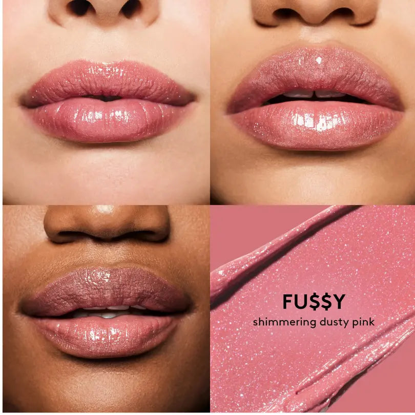 fenty beauty gloss bomb stix high-shine gloss stick Fu$$y lip results
