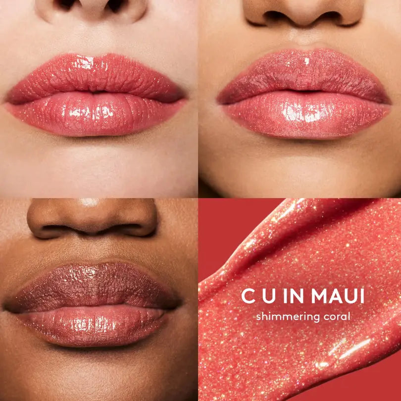 fenty beauty gloss bomb stix high-shine gloss stick C U IN MAUI lip results
