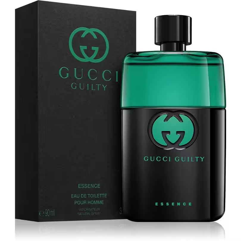 Gucci Guilty Essence Pour Homme EDT 90ml bottle with original packaging
