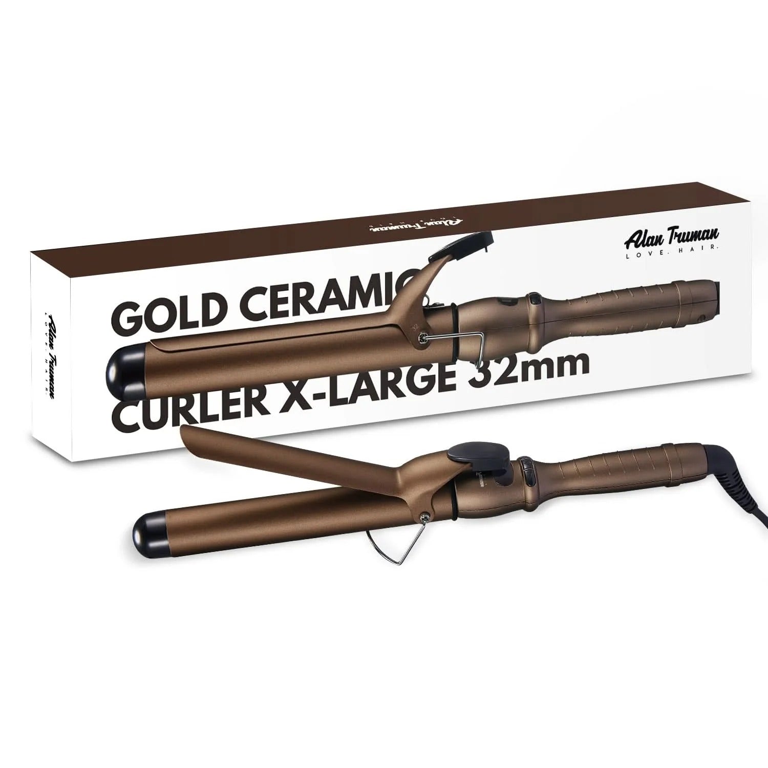 Alan Truman 32mm Gold Tourmaline Ceramic Hair Curler