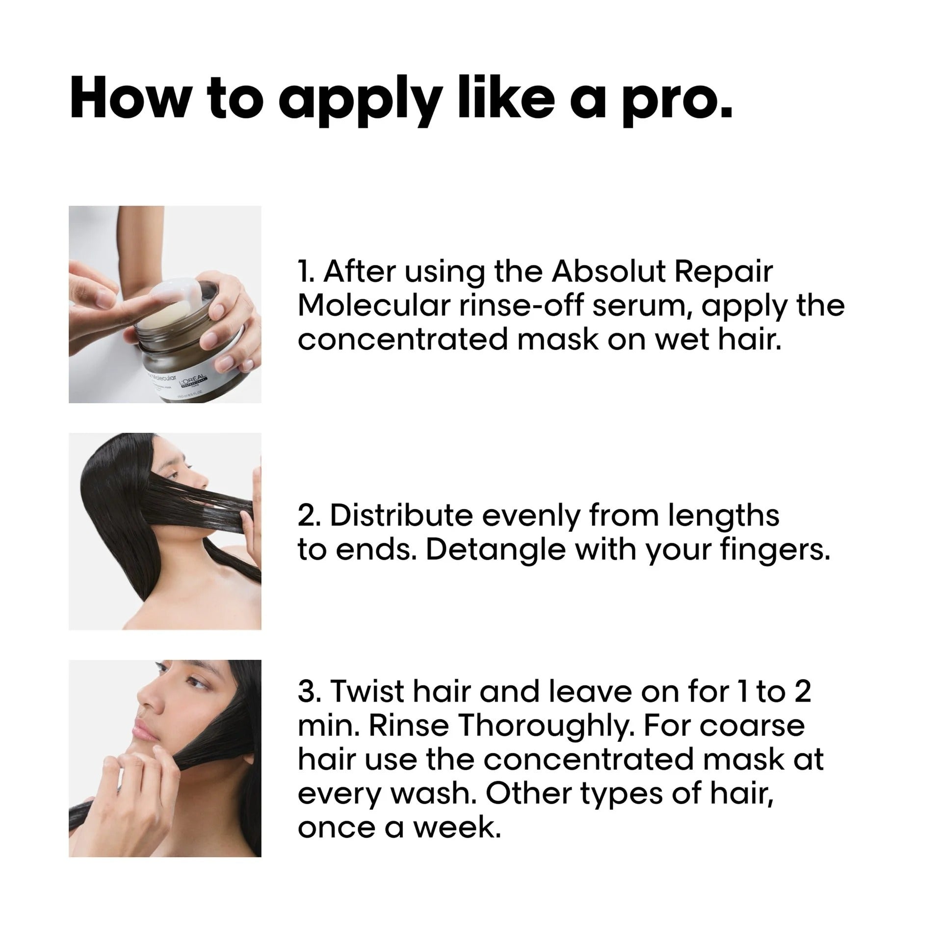 Masque Crème Réparateur Profond Molecular Absolut Repair L'Oréal Professionnel