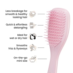 Brosse démêlante Tangle Teezer Wet Detangler pour un démêlage sans casse - Rose Millennial