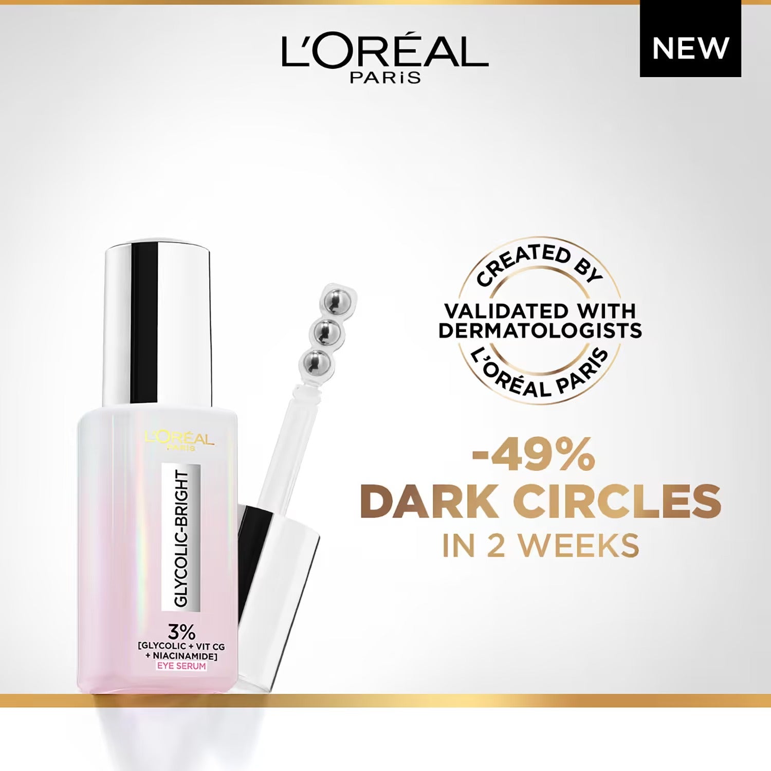 Sérum Yeux Cernes Glycolic Bright L'Oréal Paris (20 ml)