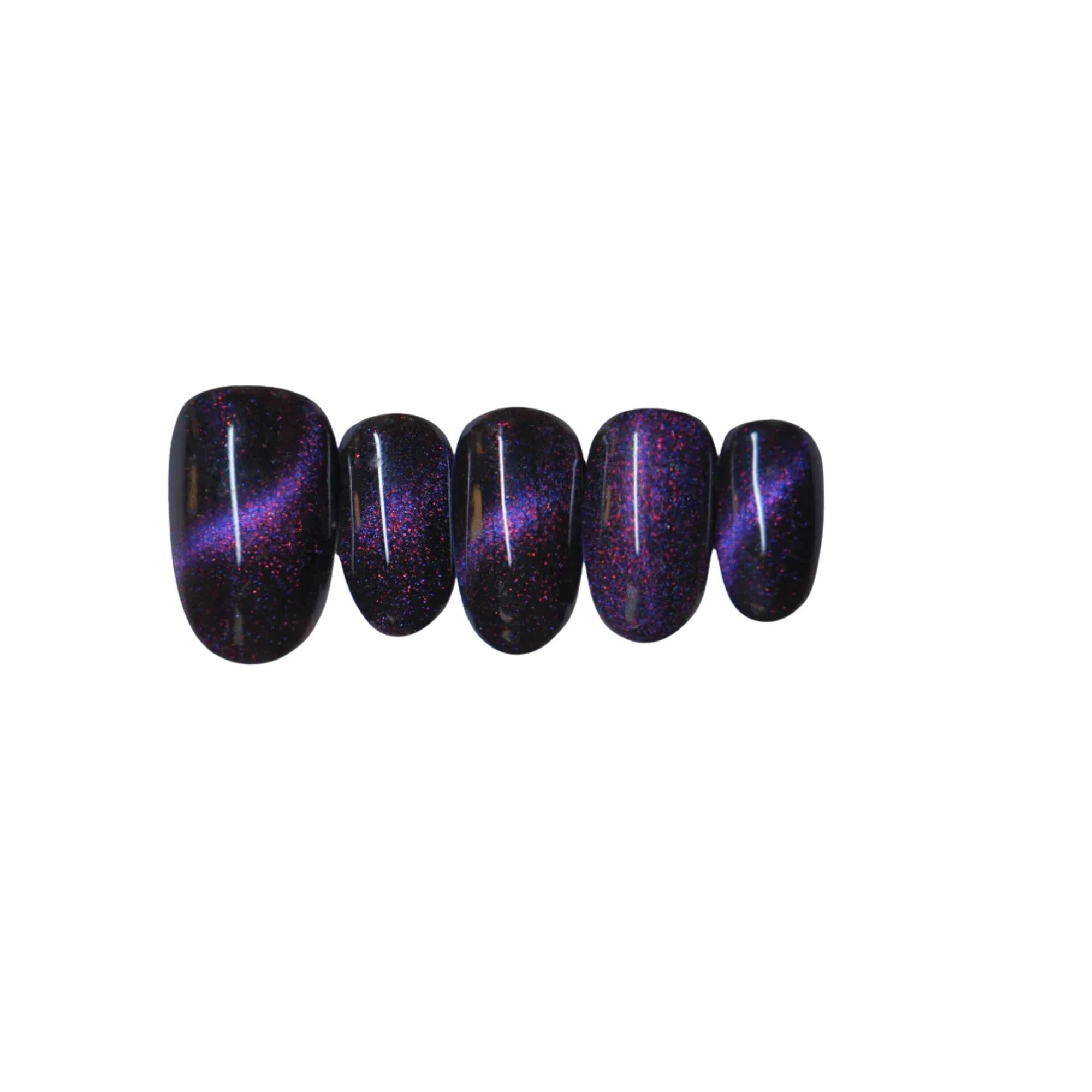 SOEZI Viva La Violet Faux Ongles Réutilisables à Coller – Kit Prêt à Porter