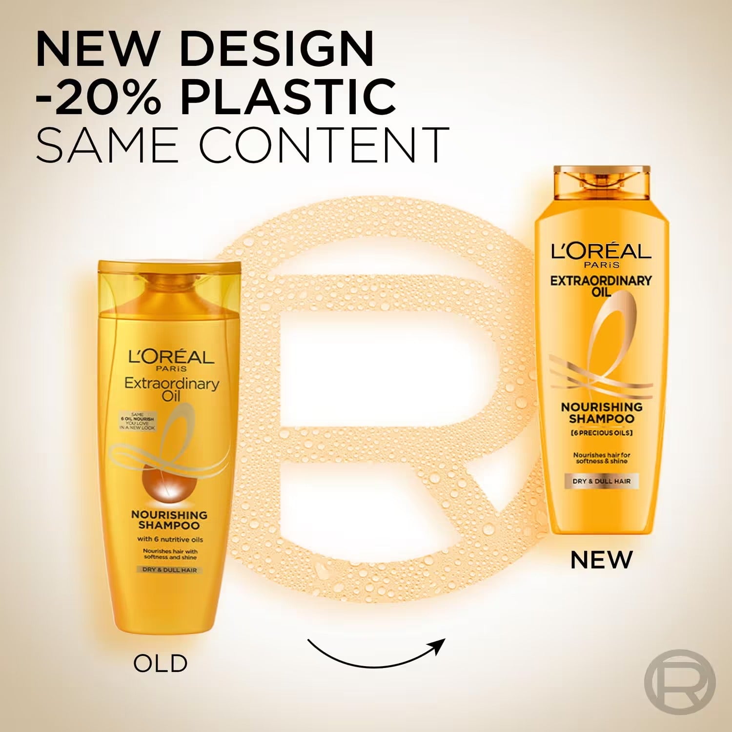 L'Oréal Paris Huile Extraordinaire Shampoing Nourrissant Pour Cheveux Secs & Ternis
