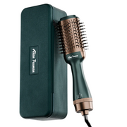 Brosse soufflante Alan Truman avec étui de rangement et de voyage Jade Vert-Or pour un séchage facile