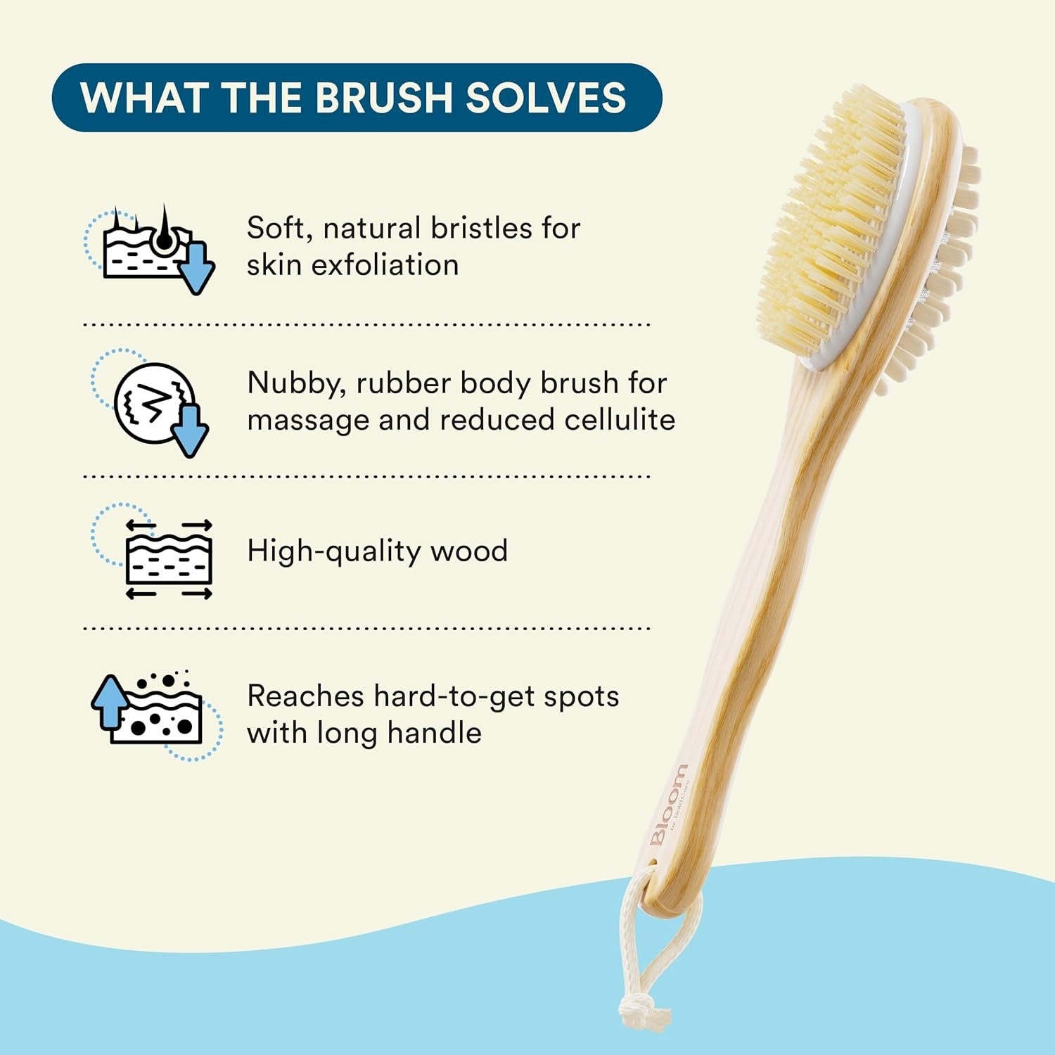 Bloom by Bold Care Long Handle Body Brush